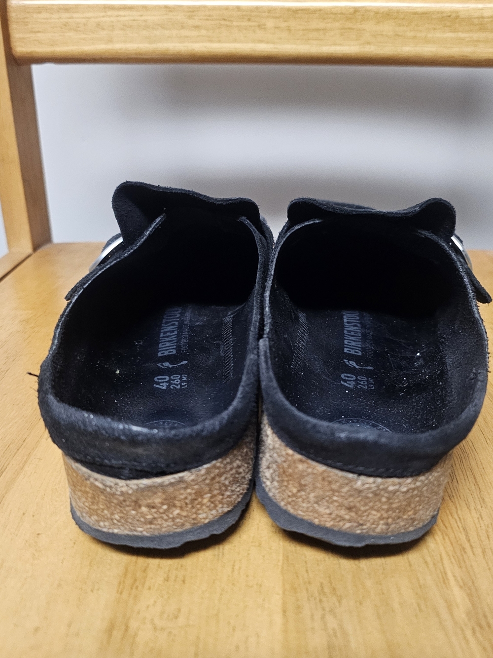 Birkenstock Buckley Suede Leather SlipOn Clogs Neutral Minimalist Trendy Size 9 - Picture 5 of 8